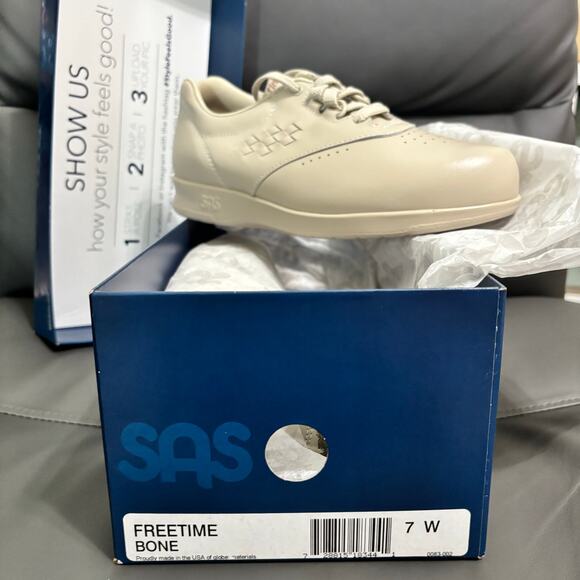 SAS - Women's - Freetime Bone Comfort Walking Shoes - Size 7W - New in Box - Picture 6 of 6